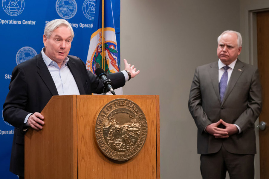 micheal osterholm and tim walz