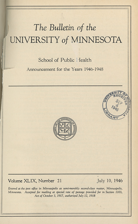 1946 sph bulletin 